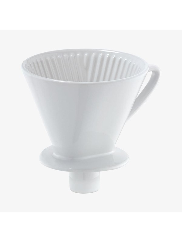 Cilio Koffietrechter met tuitmaat 4, wit