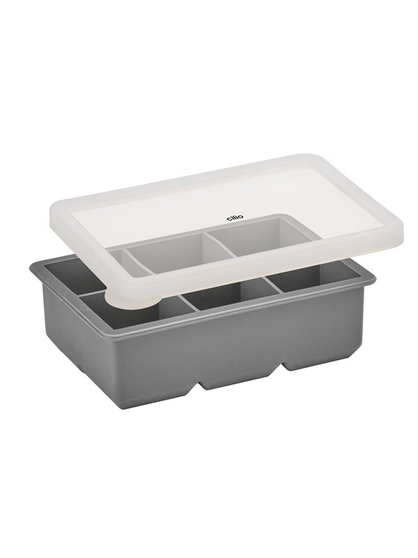 Cilio Ijsmaker IJsblokjesvorm t/6 st. BLOKKEN, grijs/wit
