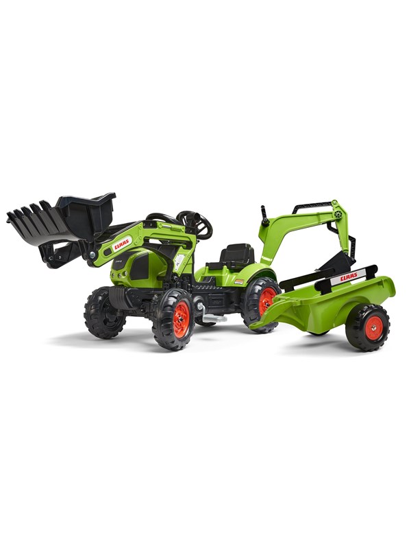 Falk Backhoe with trailer Claas