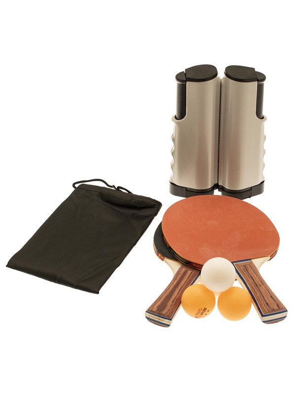 Nordic Games Tafel tennis set with adjustable net 2 rackets and 4 balls