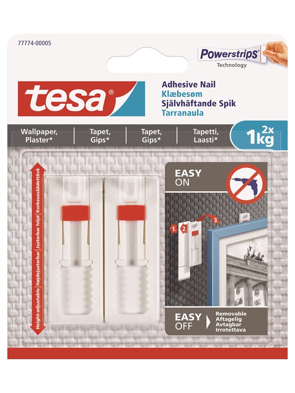 tesa Zelfklevende Nagel Verstelbaar 1kg Behang