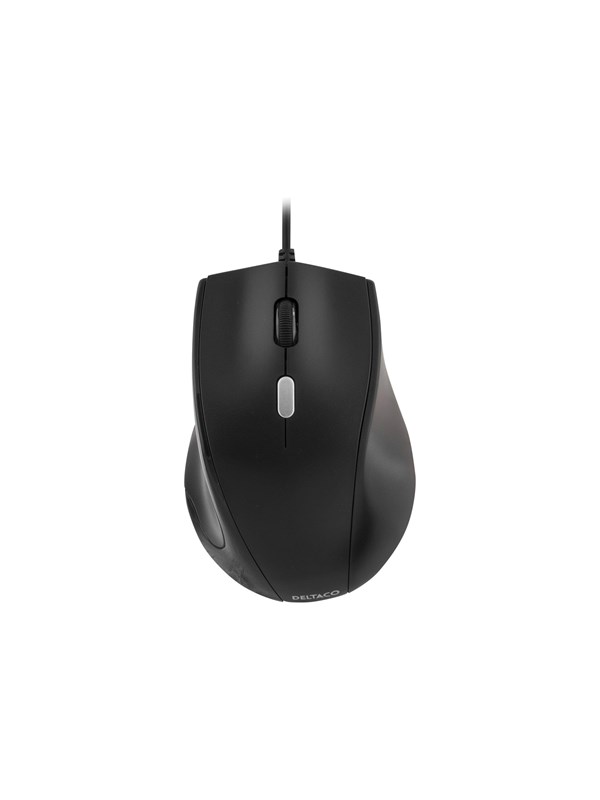 Deltaco MS-774 Mouse 3 buttons Wired USB Black - Muis - Optisch - 3 knoppen - Zwart