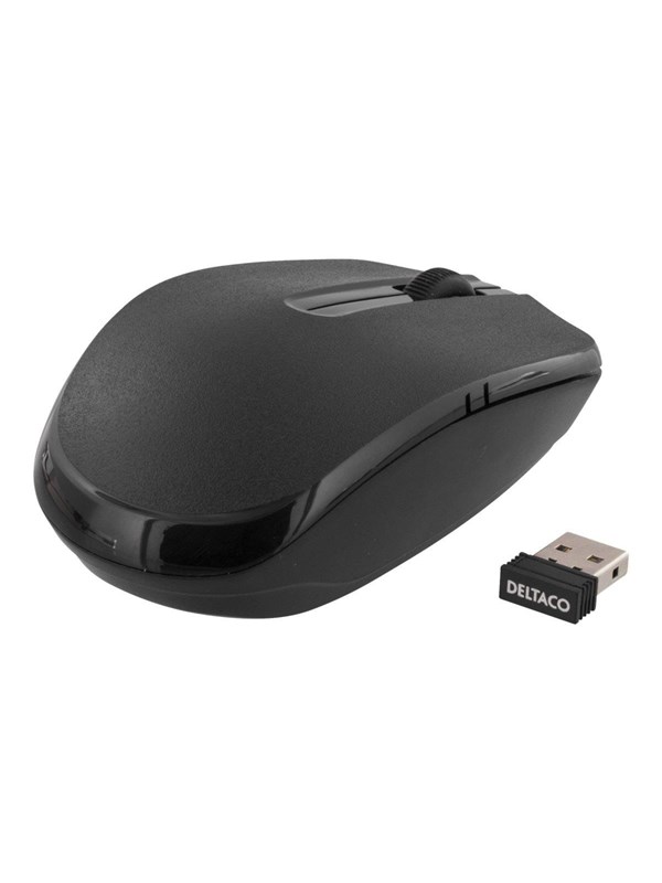 Deltaco MS-798 - Muis optical 3 buttons Draadloos - Muis - Optisch - 3 knoppen - Zwart