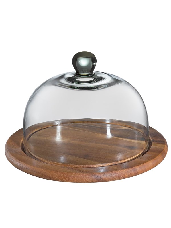 Zassenhaus Cheese bell ø25cm glass/acacia