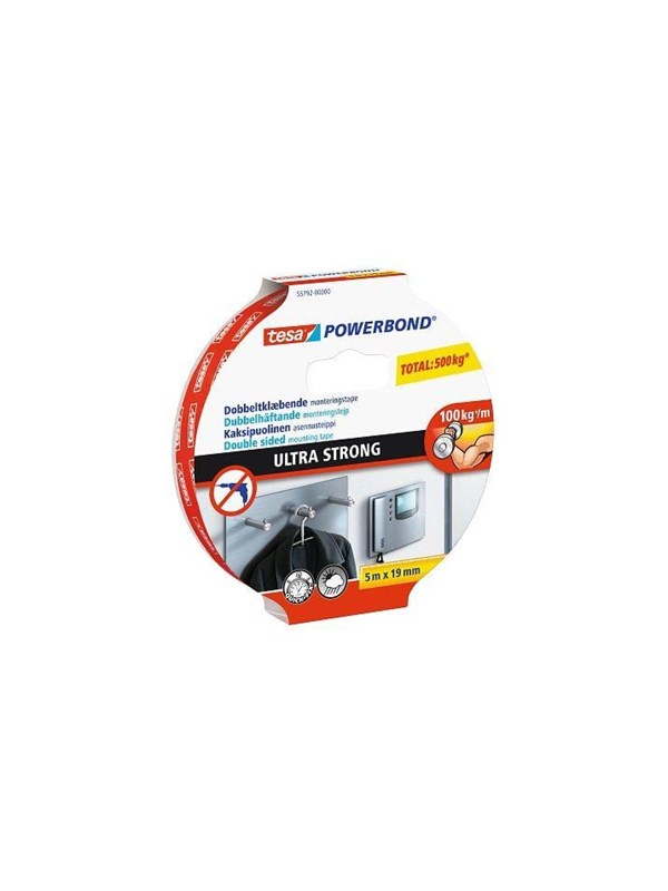 tesa Powerbond Ultra Sterk 5m x 19mm