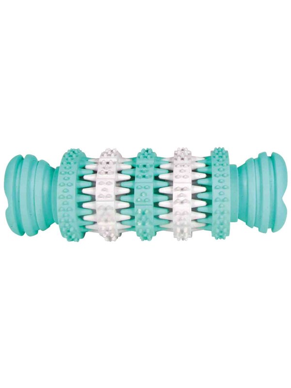 Trixie Denta Fun Bone Kauwspeeltje van Natuurlijk Rubber met Muntsmaak Medium 11cm