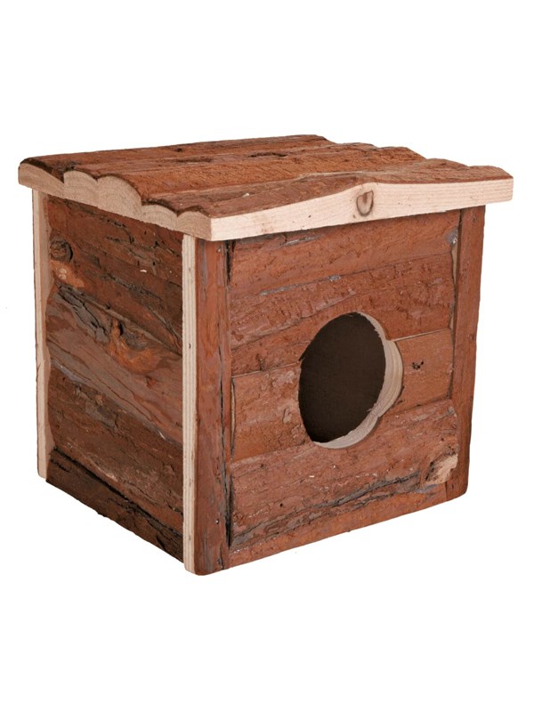Trixie Natural Bark Wood House Jerrik Small Animals Mice Hamsters 15x14x13cm