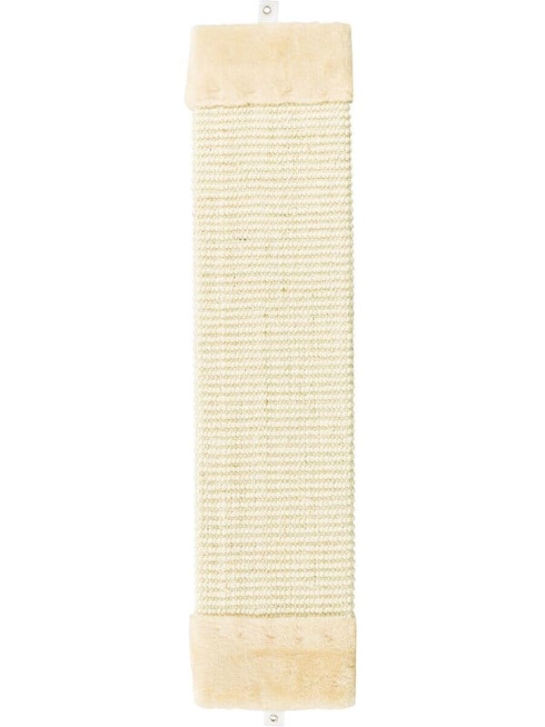 Trixie Krabplank sisal tapijt/pluche kattenkruid 15 × 56 cm natuurlijk/beige