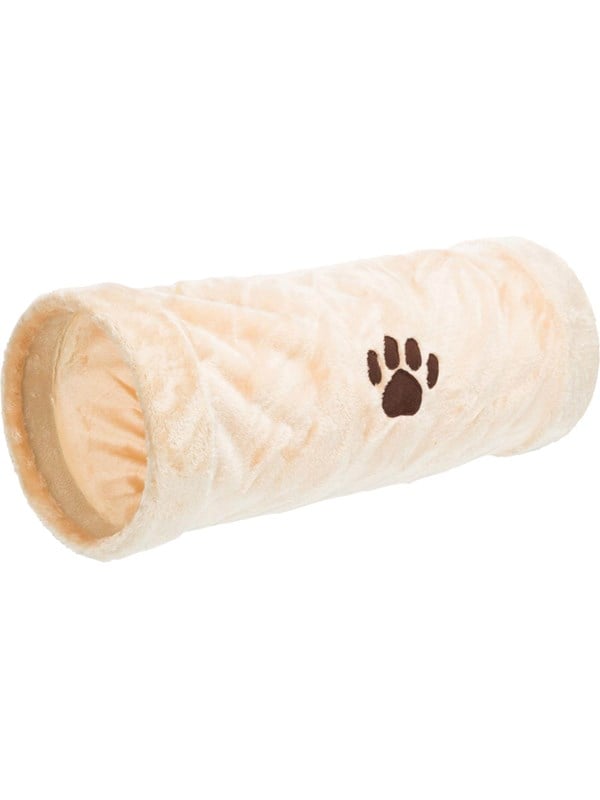 Trixie Playing tunnel plush ø 22 × 60 cm Beige