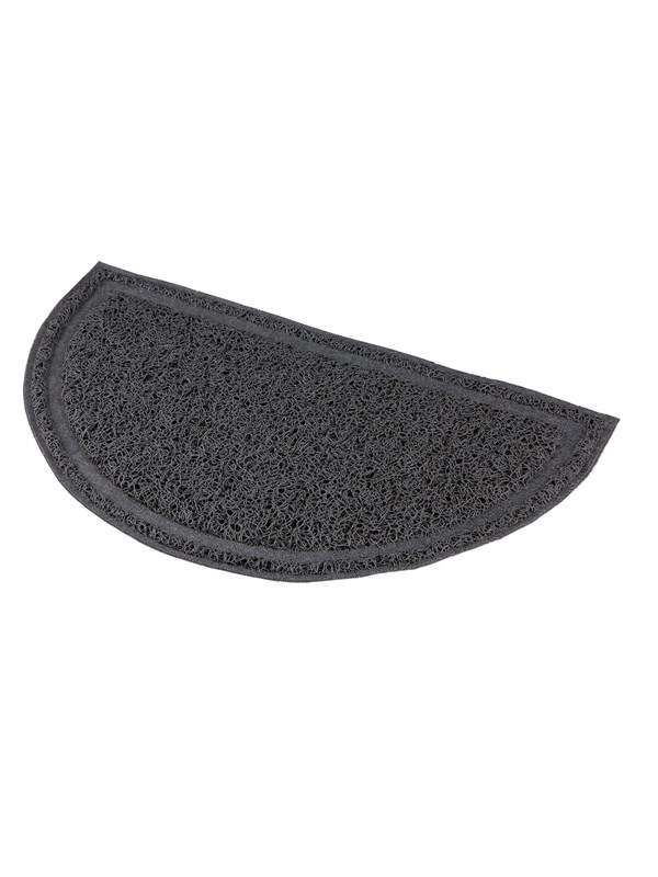 Trixie Cat litter tray mat semi-circular PVC 41 × 25 cm anthracite