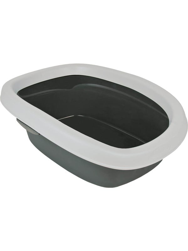 Trixie Carlo Kattenbakvulling tray with rim 2: 38 × 17 × 58 cm dark grey/light Grijs