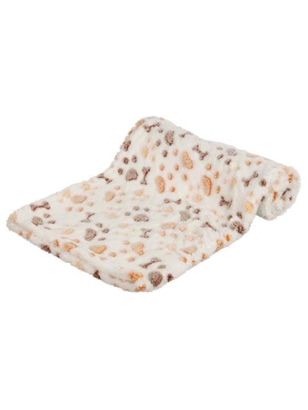 Trixie Lingo deken zacht fleece 75 × 50 cm wit/beige
