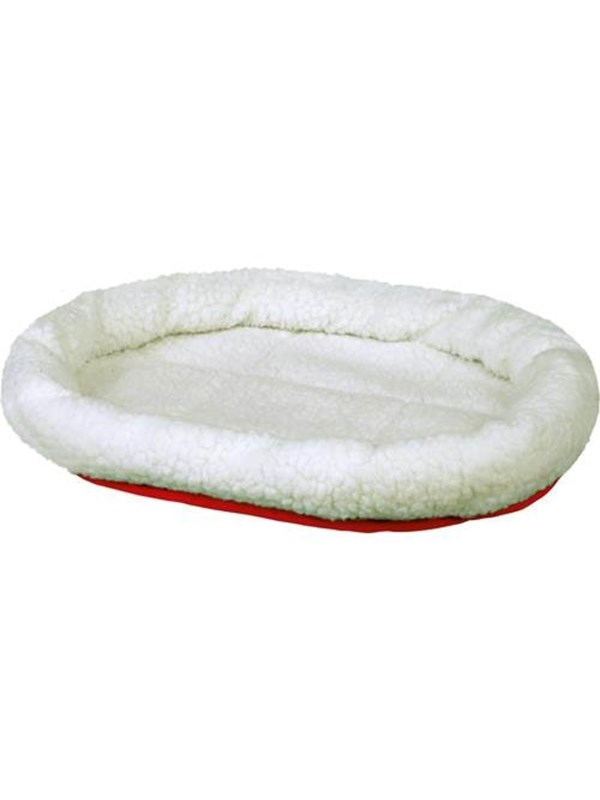 Trixie Bed rond 47 × 38 cm wolwit/rood