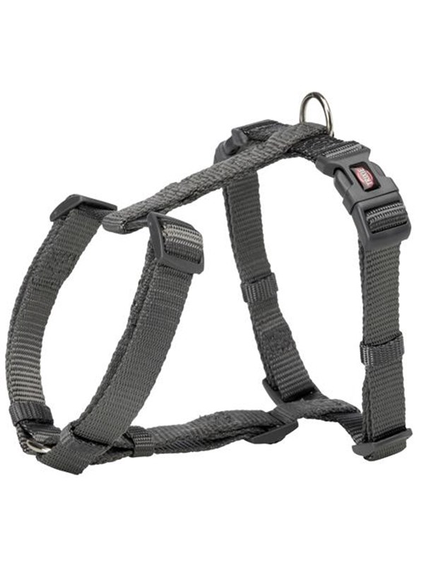Trixie Premium H-harness XS-S: 30-44 cm/10 mm graphite