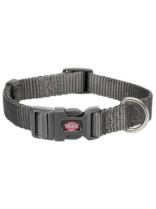Trixie Premium Halsband L-XL: 40-65 cm/25 mm graphite