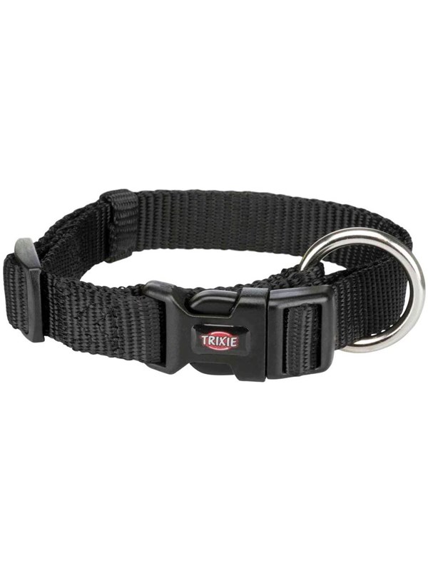 Trixie Premium Halsband L-XL: 40-65 cm/25 mm Zwart
