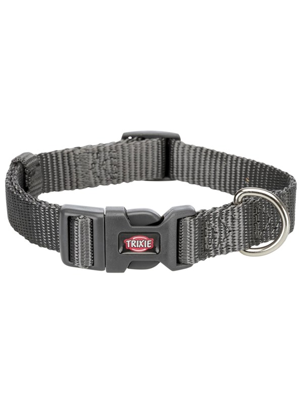 Trixie Premium Halsband M-L: 35-55 cm/20 mm graphite