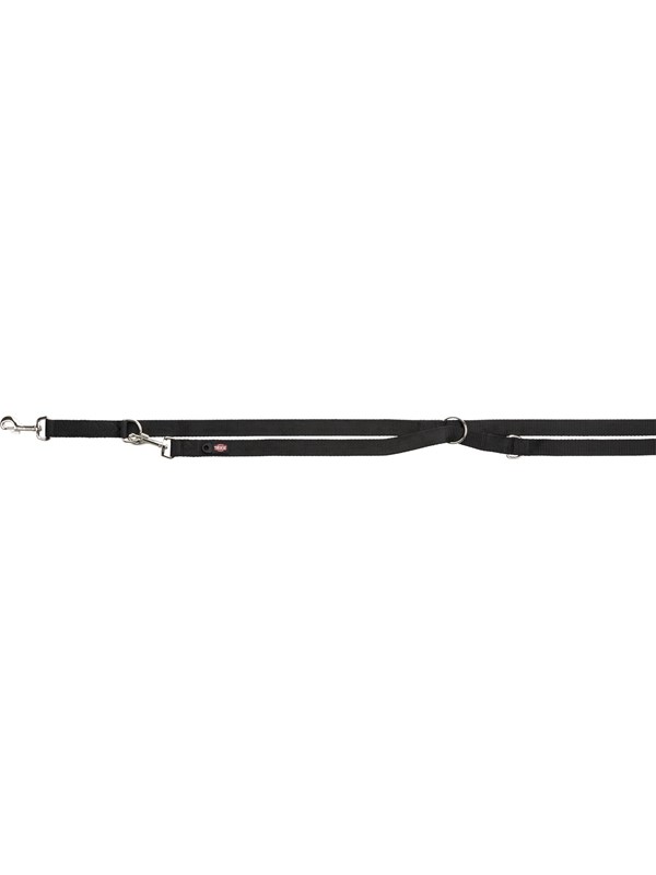 Trixie Premium adjustable leash XS-S: 2.00 m/15 mm Zwart