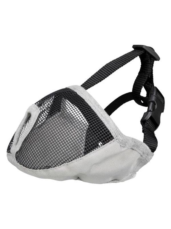 Trixie Muzzle for short-nosed breeds polyester S-M short Grijs