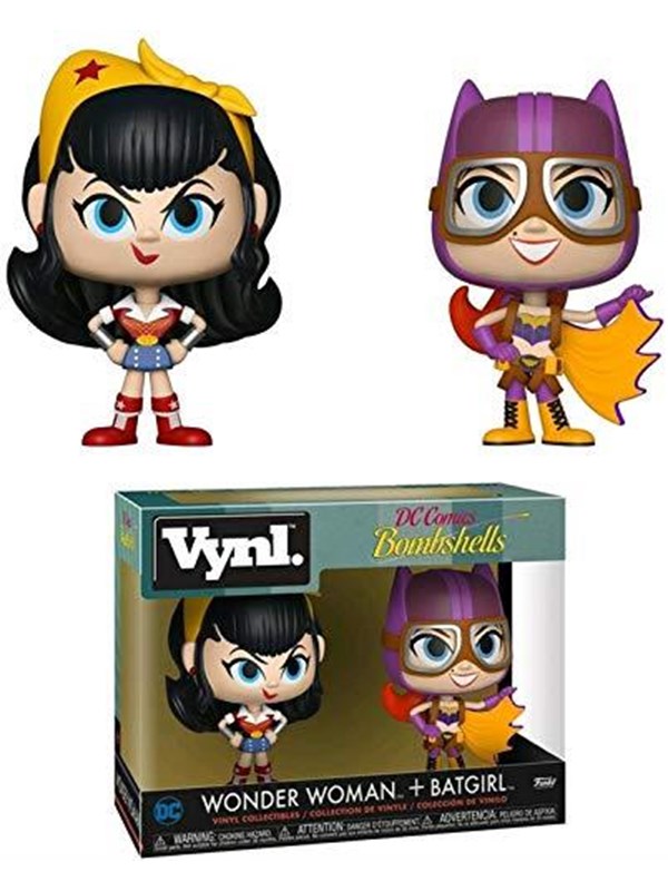 Funko! - Vynl: DC Bombshells - Wonder Woman en Batgirl 2Pack Verzamelbare Figuur - Figuur