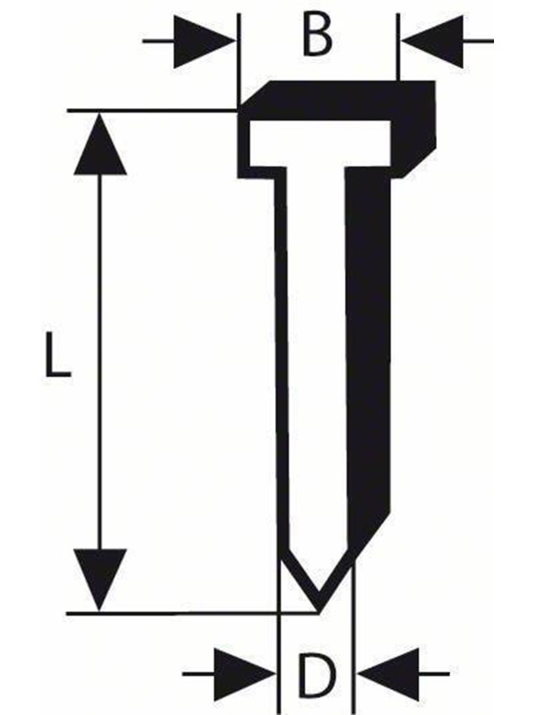 Bosch Nail with countersunk head 1.6/16G 40 mm 2500 pcs.