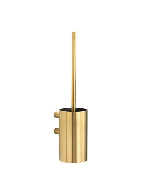 Pressalit Toilet brush til wall brushed brass