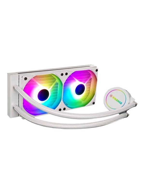 Xilence LiQuRizer 240 ARGB Wit // LQ240.ARGB - LED verlichte pompkop met RGB LED + 2x XILENCE PWM ventilatoren transparante ARGB LED ventilatoren (AURA etc. compatibel 3PIN)