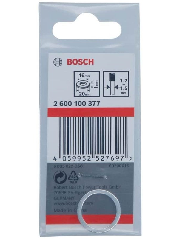 Bosch Reduction Ring for Circular Saw Blades 20 x 16 x 1 mm