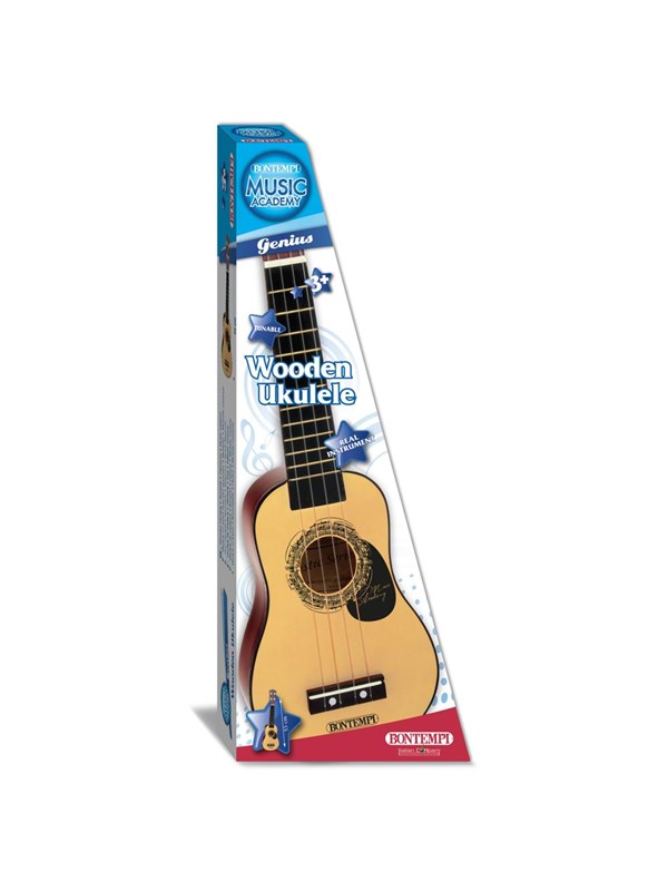 Bontempi - Houten Ukelele 52.5 cm - Muziekinstrument
