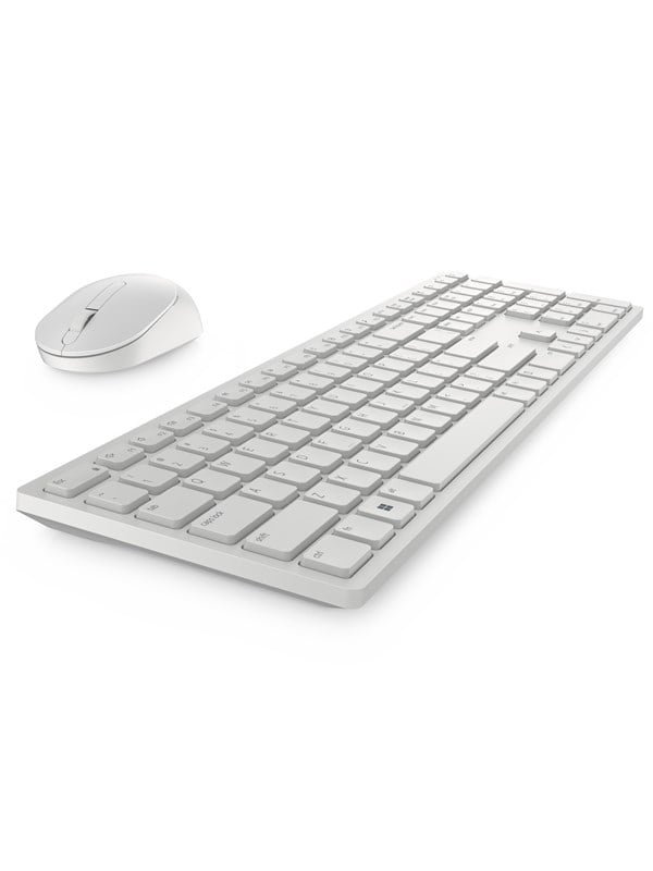 Dell Pro Keyboard and Mouse - KM5221W - Keyboard and mouse set - Noords - Wit