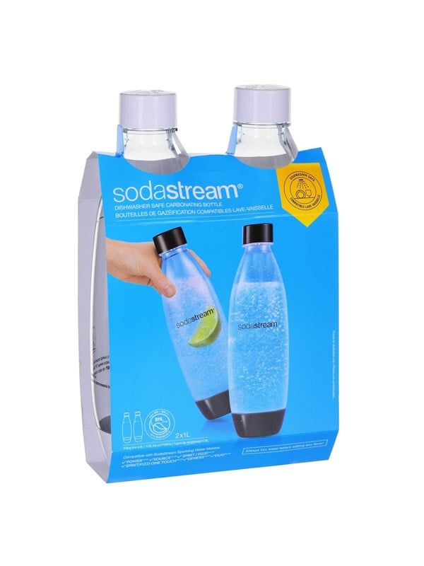 Sodastream 1 liter Fuse bottles - Wit Two-pack