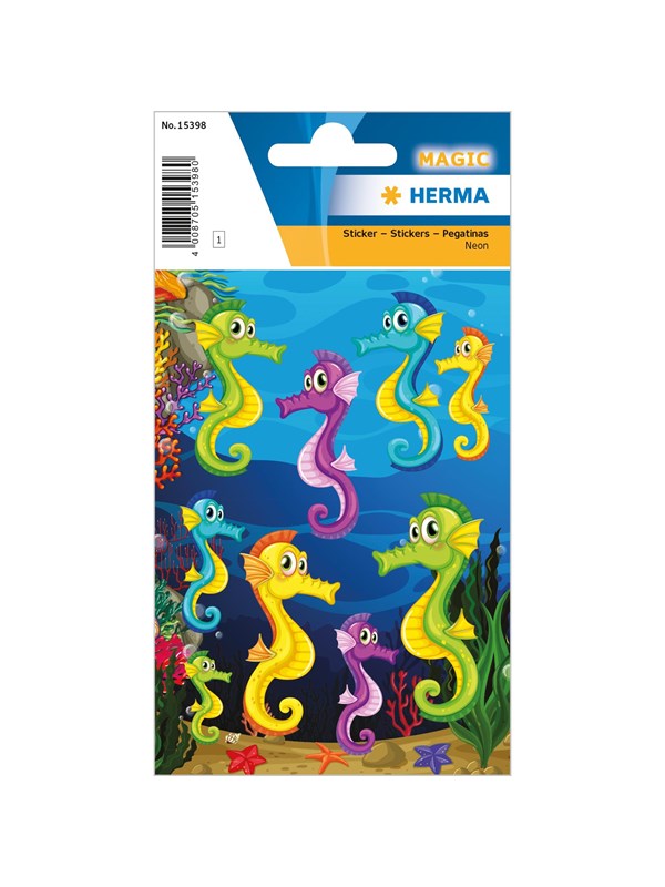 HERMA Stickers zeepaardje lichtgevend