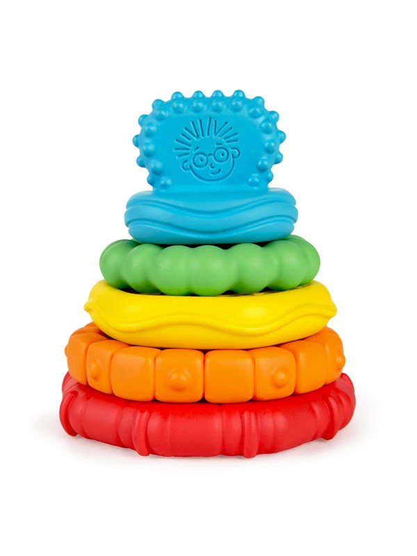 Baby Einstein Stack & Teethe Multi-Textured Teether Toy: Stapel en Bijt Multi-getextureerde Bijtring Speelgoed
