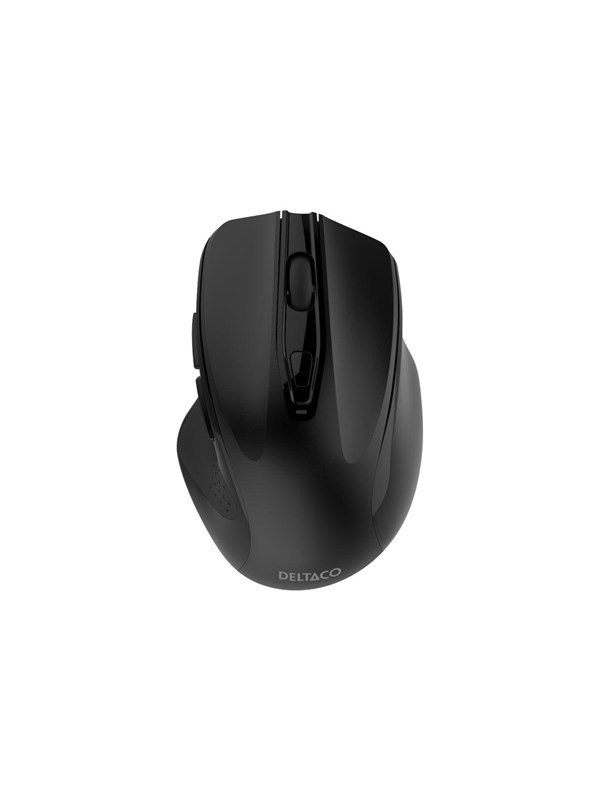 Deltaco OFFICE Draadloos Silent Office Muis - Muis - Optisch - 6 knoppen - Zwart
