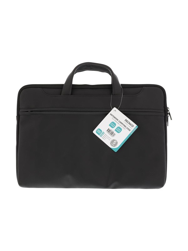 Deltaco Notebook Case up Aan 15.6" PU-Leather Zwart