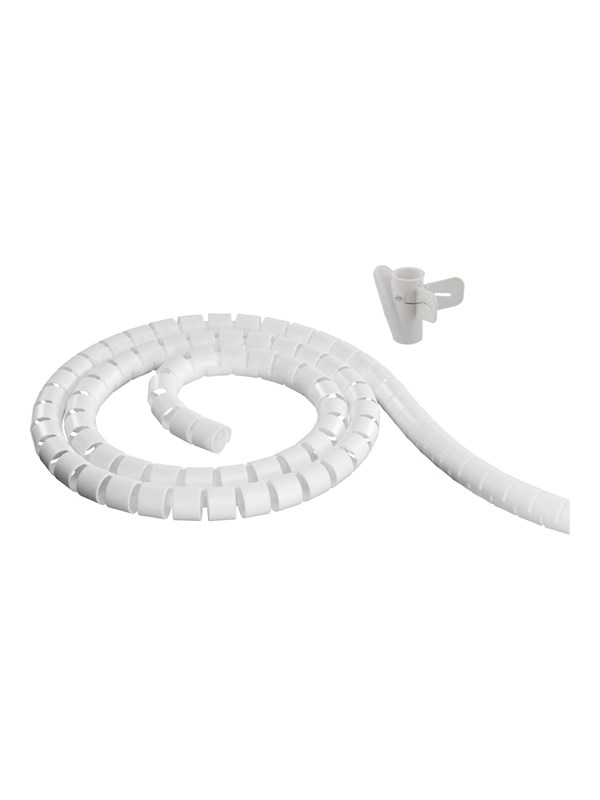 Deltaco Nylon cable cover 5m white