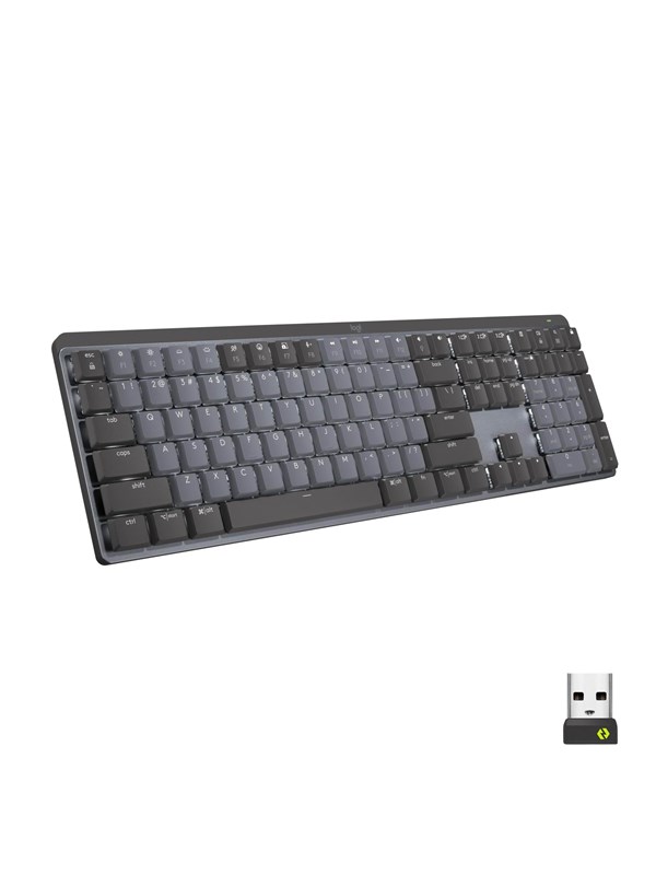 Logitech MX Mechanical Draadloos Illuminated Performance Toetsenbord Graphite - Tactile - UK - Toetsenbord - Engels (VK) - Zwart