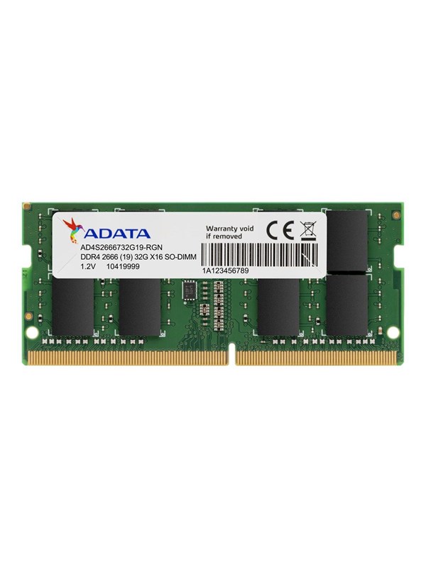 A-Data Premier SODIMM DDR4-3200 - 32GB - CL22 - Single Channel (1 pcs) - Groen