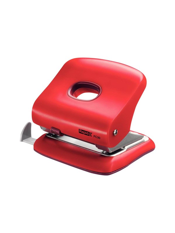 Rapid Hole Punch FC30 2-hole 30 sheets Sweet Red