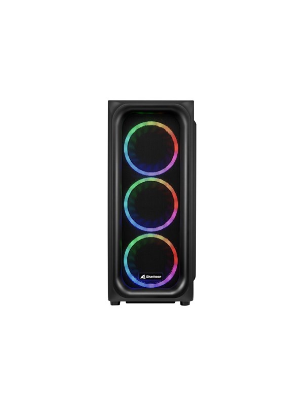 Sharkoon TK5M RGB - ATX case - Case - Tower - Zwart
