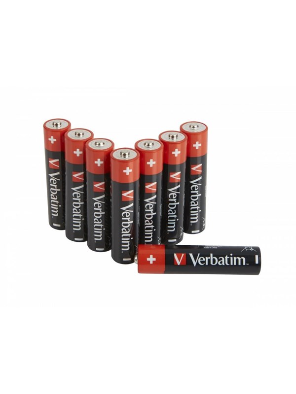 Verbatim 1x8 Alkaline Batterij Micro AAA LR 03