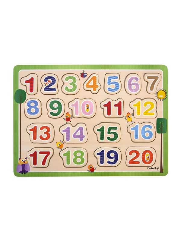 Barbo Toys Wacky Wonders - Wooden Puzzle - Numbers (INT)