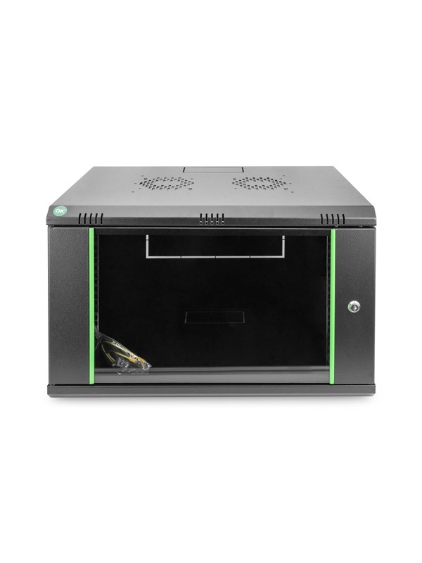 Digitus DN-19 07-U-EC-SW 19inch-wandkast (b x h x d) 600 x 416 x 450 mm 7 HE Zwart (RAL 9005)