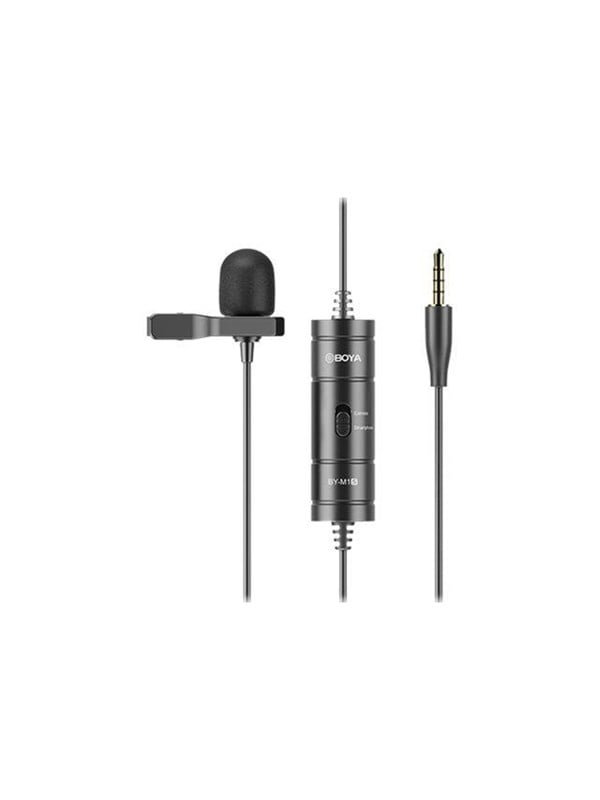 BOYA BY-M1S microfoon Zwart Lavalier-/reversmicrofoon