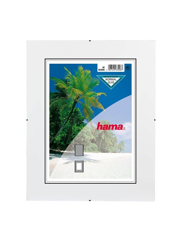 Hama "Clip-Fix" Frameless Picture Houder normal Glas 15 x21 cm