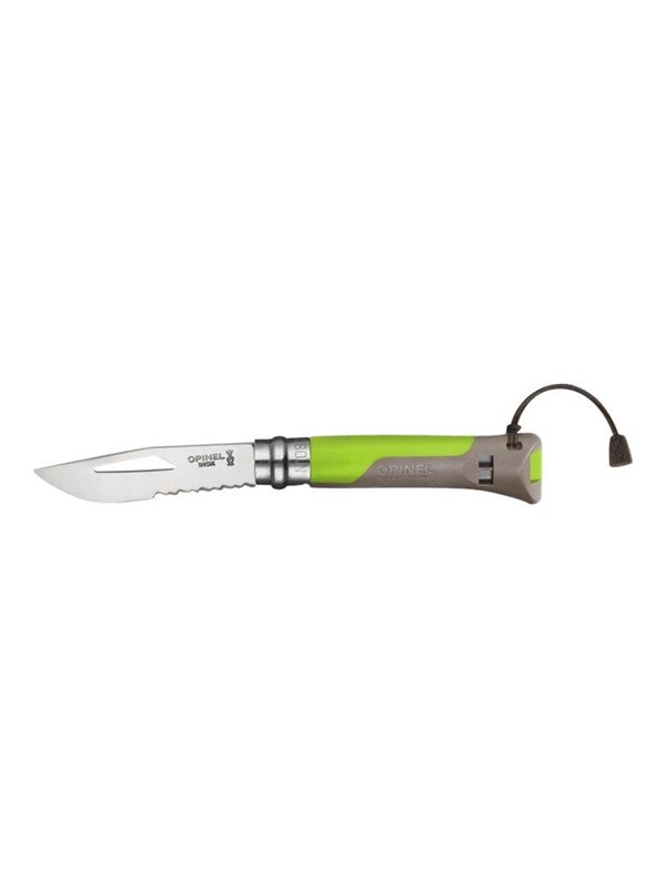 Opinel No. 08 Outdoor Zakmes RVS Kunststof 195 mm Donkergroen Fluit