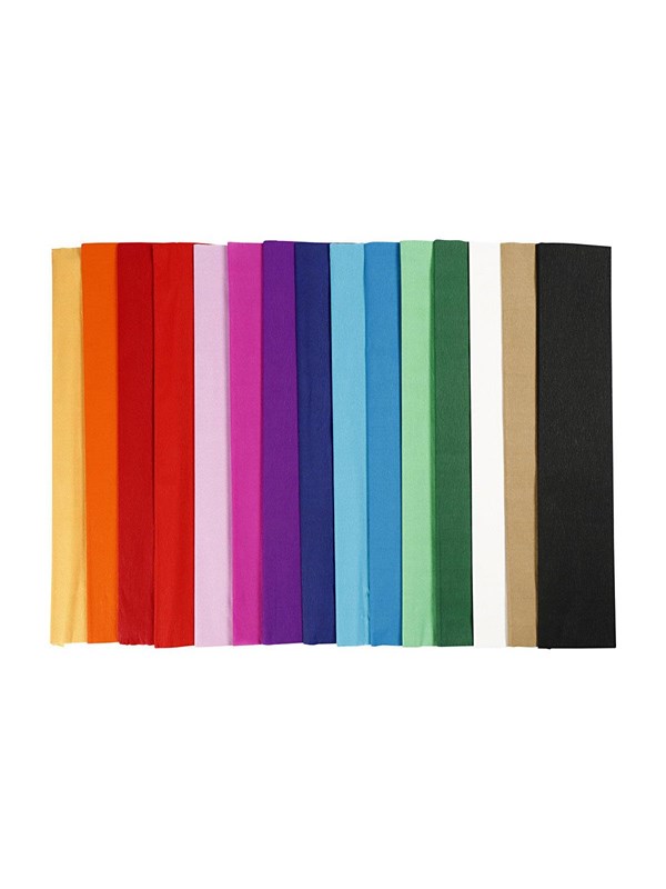 Creativ Company Crepe paper - Basic colors 15st.