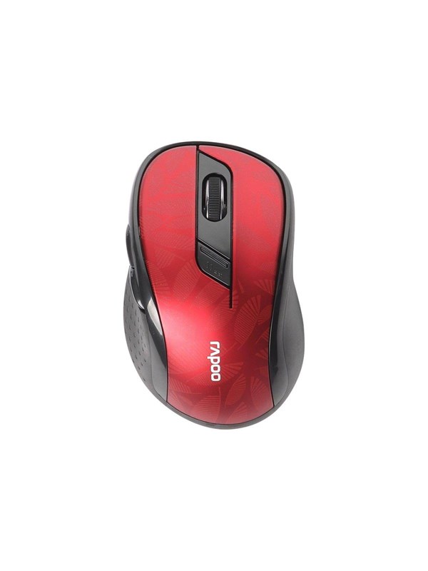 RAPOO M500 Silent - Muis - Optisch - 6 knoppen - Rood