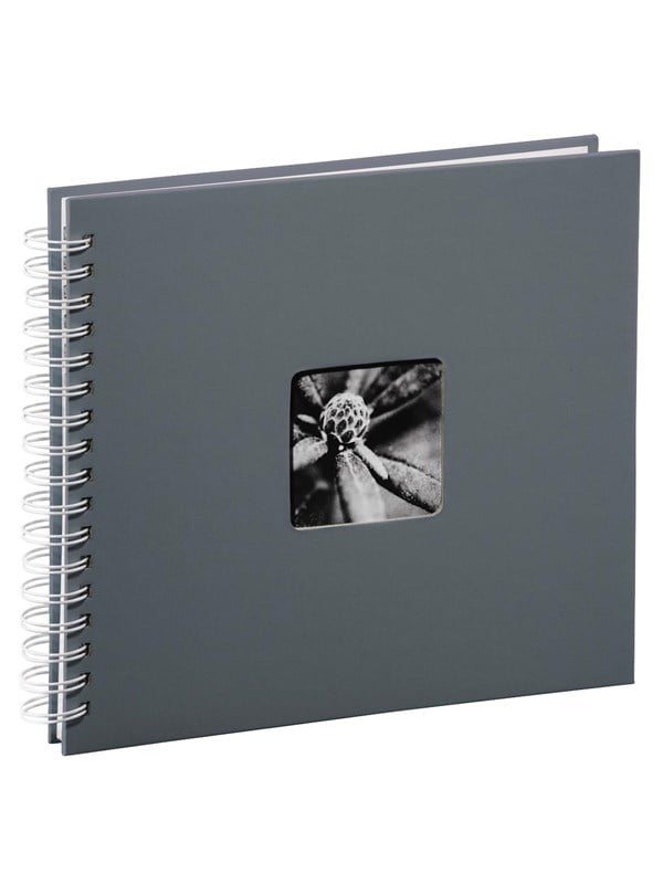 Hama "Fine Art" Spiral Album 28 x 24 cm 50 Wit Pages Grijs