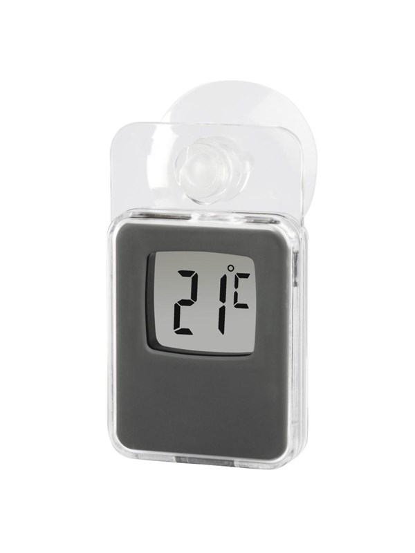 Hama Window Thermometer for Indoors and Outdoors Digital 7.5 x 4.6 cm Grijs